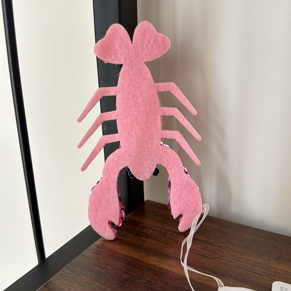 You’re my lobster iridescent pink sequin ornament NWT 🩷Valentine Christmas Love - Picture 3 of 6